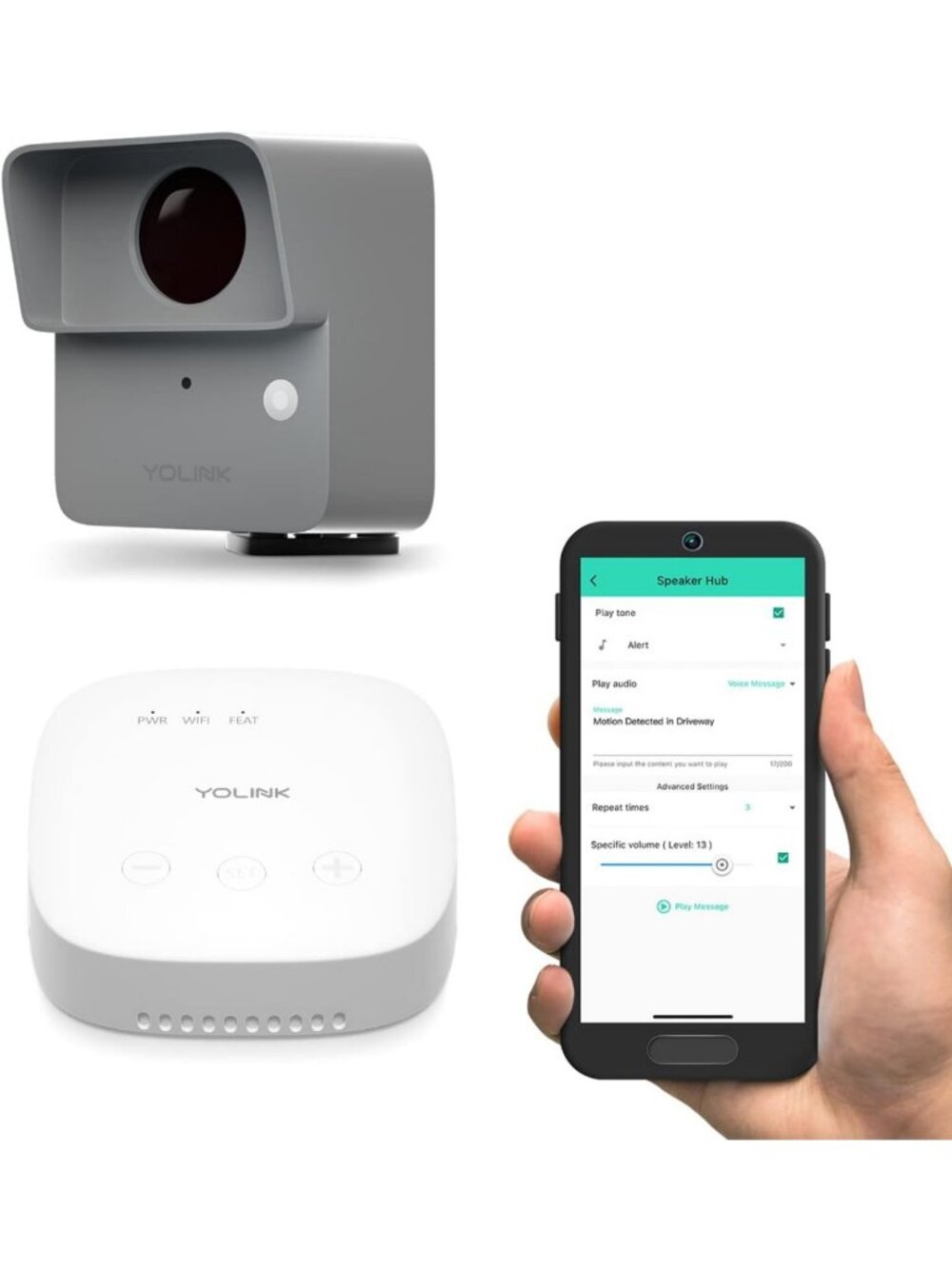 Smart Outdoor Motion Sensor Kit - Driveway Alert, Property Security, SMS Alerts